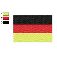 German Flag Embroidery Design